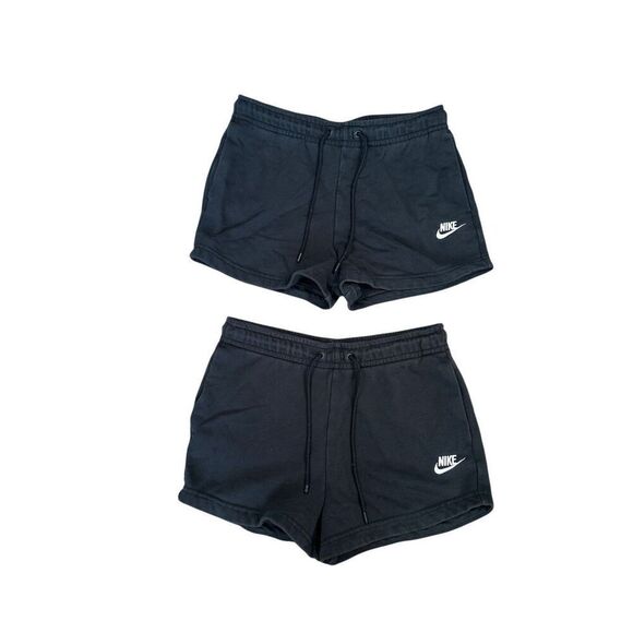 Nike Sportswear Club Fleece Shorts Bundle Women's S Pull On Sweat Shorts Black - Picture 1 of 9